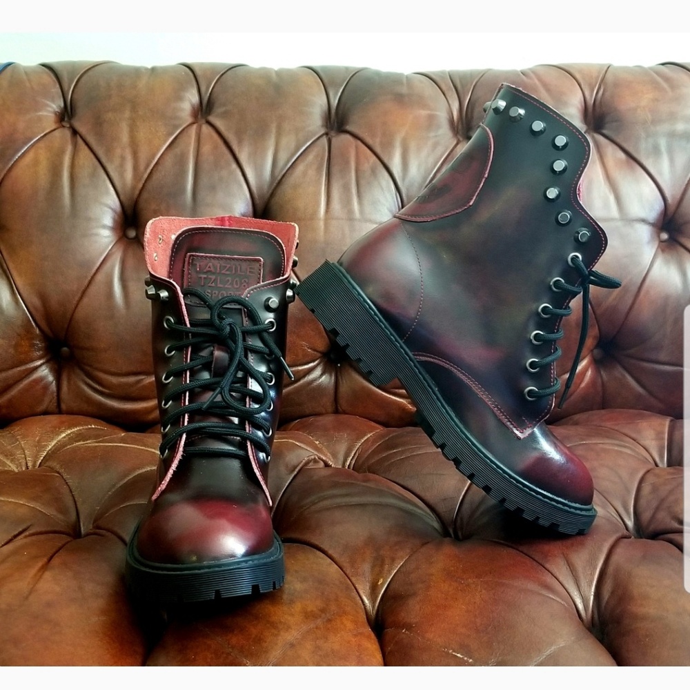 Taizel tzl 208 Sport Raven Boots Size 8.5 men goth